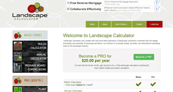 Desktop Screenshot of landscapecalculator.com